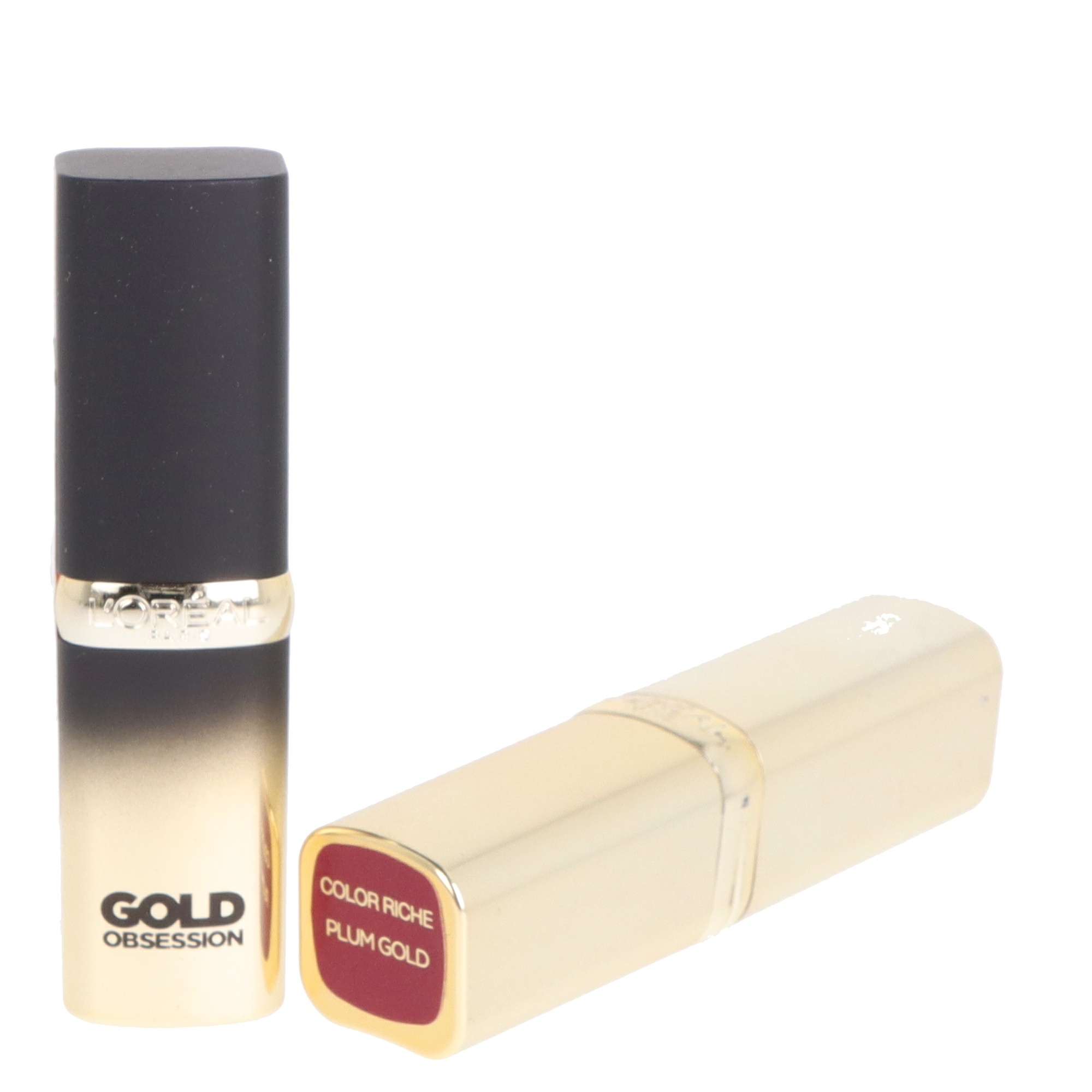 L'Oreal Color Riche Gold Obsession Lipsticks: Shade=Plum Gold